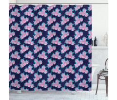Vibrant Rose Buds Blossoms Shower Curtain