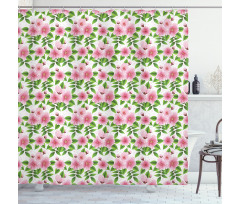 Japanese Sakura Tree Shower Curtain