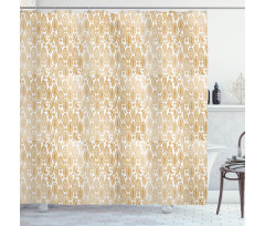 Cocoa Beans Plain Backdrop Shower Curtain