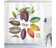Exotic Food Colorful Design Shower Curtain