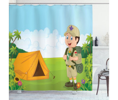 Nature Forest Adventure Shower Curtain