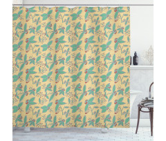 Herbal Leafage Freshness Shower Curtain