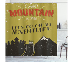 Lets Go on an Adventure Words Shower Curtain