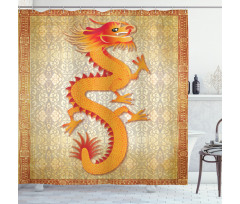 Chinese Folk Elements Shower Curtain