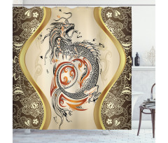 Serpent Mythological Shower Curtain