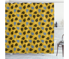 Fallen Leaves of Fall Season Shower Curtain