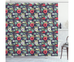 Water Lilies Lotus on a Pond Shower Curtain