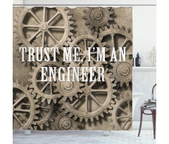 Funny Engineer Words Shower Curtain