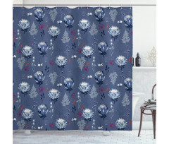 Botanical Flourishing Blooms Shower Curtain