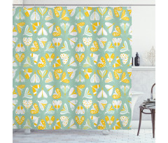 Moth Wings Freedom Theme Shower Curtain