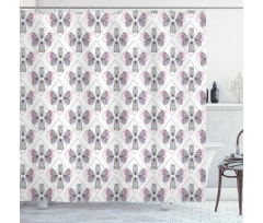 Classic Baroque Wings Shower Curtain