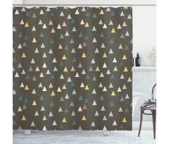 Simple Triangle Shapes Shower Curtain