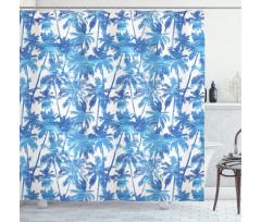 Palm Tree Jungle Theme Shower Curtain