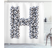 Soccer Game Day Theme Shower Curtain