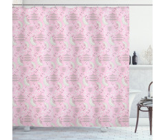 Blossoming Cherry Flowers Shower Curtain