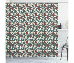 Ornate Winter Season Shower Curtain