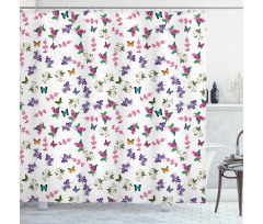 Bouquet of Spring Flowers Shower Curtain