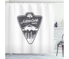 Camping and Hiking Shower Curtain