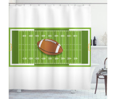 Sports Themed Ball Quanc Shower Curtain