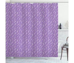 Lavender and Butterflies Shower Curtain