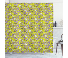 Blossoming Magnolia Flowers Shower Curtain