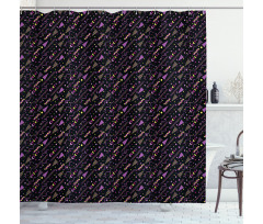 Geometrical Memphis Style Shower Curtain