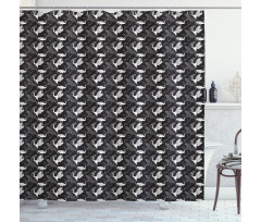 Bird Pattern Shower Curtain