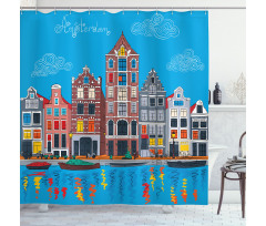 Famous Canal Shower Curtain