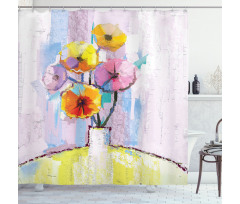 Abstract Oil Paint Art Shower Curtain