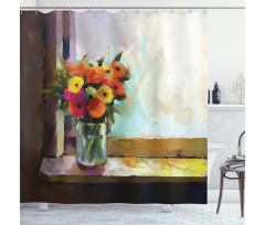 Bouquet in a Vase Art Shower Curtain