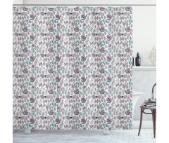 Natural Elements Foliage Shower Curtain