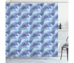 Winter Compoisition Fern Shower Curtain