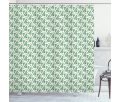 Simple Creative Ecology Theme Shower Curtain