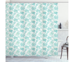 Spring Season Elements Forest Shower Curtain