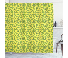 Ornate Tropical Composition Shower Curtain