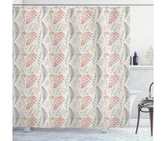 Simplistic Nature Elements Shower Curtain