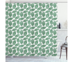 Exotic Leafage Growth Design Shower Curtain