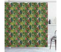 Classic Botanical Blossom Shower Curtain