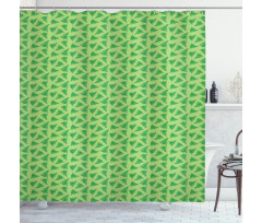 Exotic Jungle Plants Pattern Shower Curtain