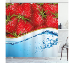 Summer Fruit and Water Shower Curtain
