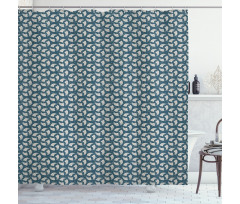 Ornamental Abstract Lines Shower Curtain