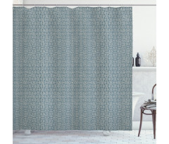 Stripes with Antique Curves Shower Curtain
