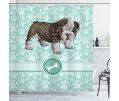 Detailed Pet Animal Shower Curtain