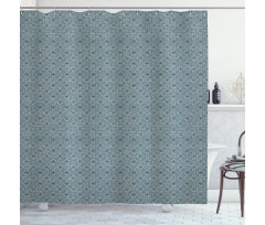 Curved and Angled Lines Shower Curtain