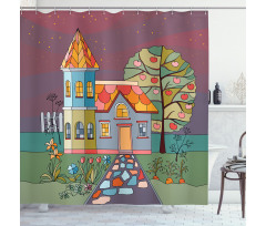 Country House with a Garden Shower Curtain