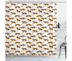 Exotic Animal Design Shower Curtain