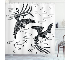 Egyptian Oriental Birds Shower Curtain