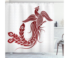 Traditional Chinese Bird Shower Curtain