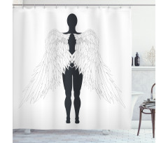 Silhouette Art Shower Curtain