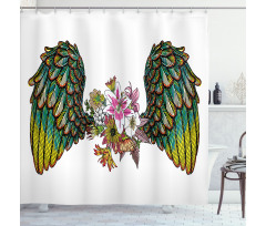 Bohemian Flower Shower Curtain